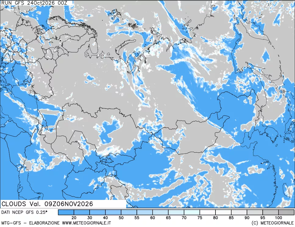 mappa Nuvolosità totale