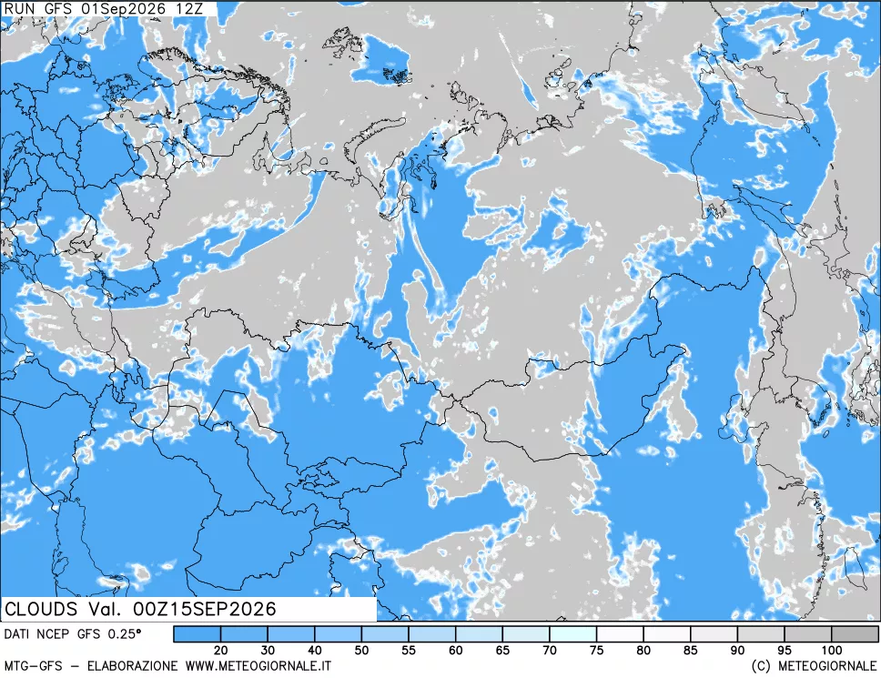 mappa Nuvolosità totale