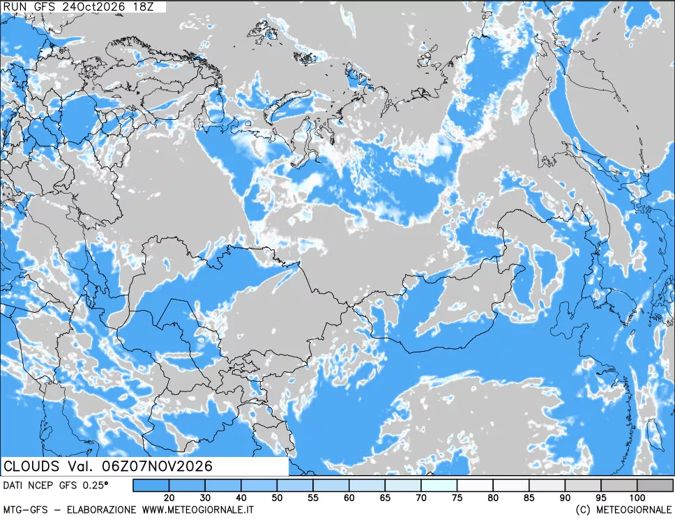 mappa Nuvolosità totale