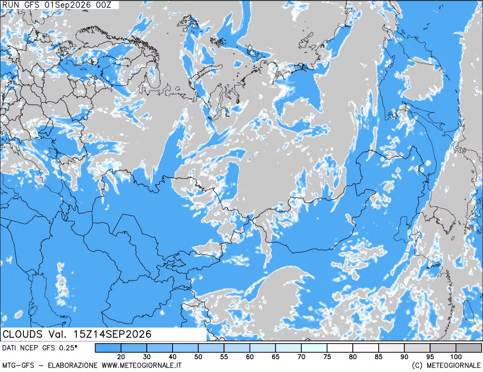 mappa Nuvolosità totale