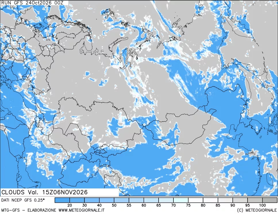 mappa Nuvolosità totale