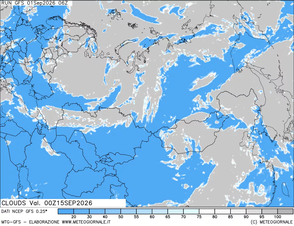 mappa Nuvolosità totale