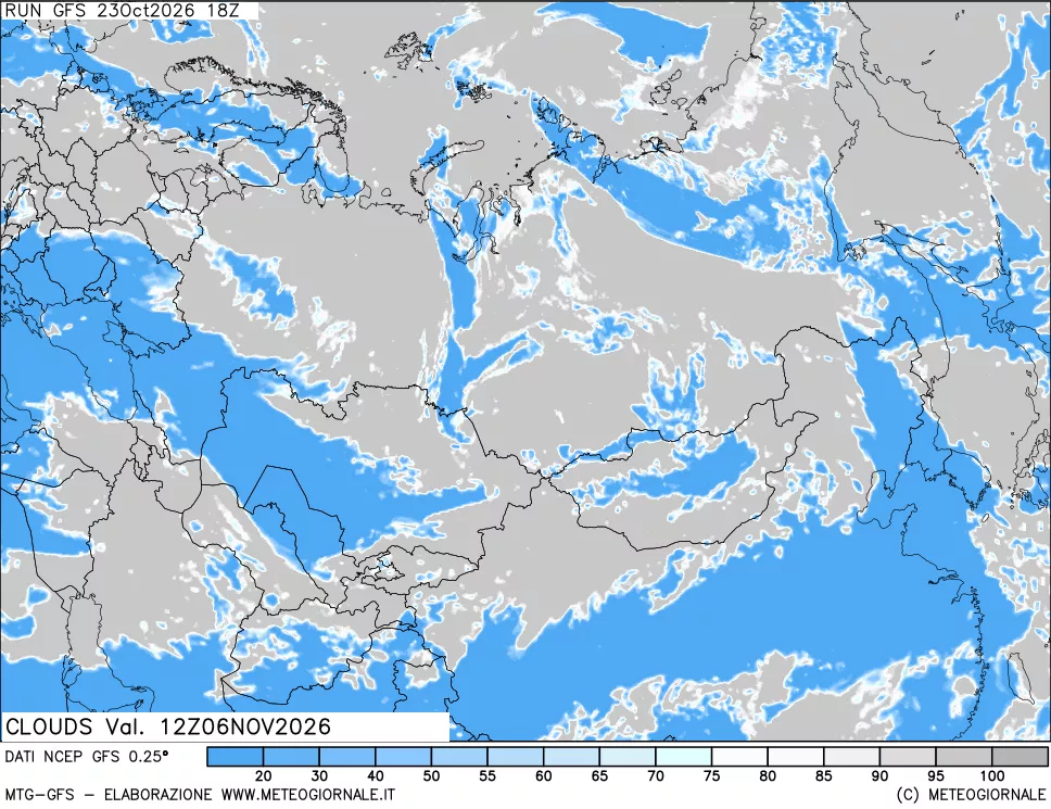 mappa Nuvolosità totale