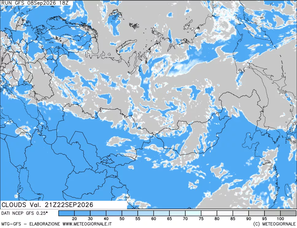 mappa Nuvolosità totale