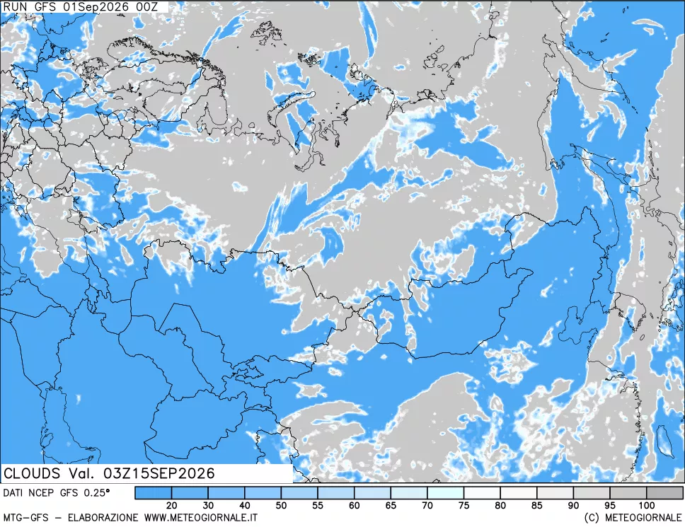 mappa Nuvolosità totale