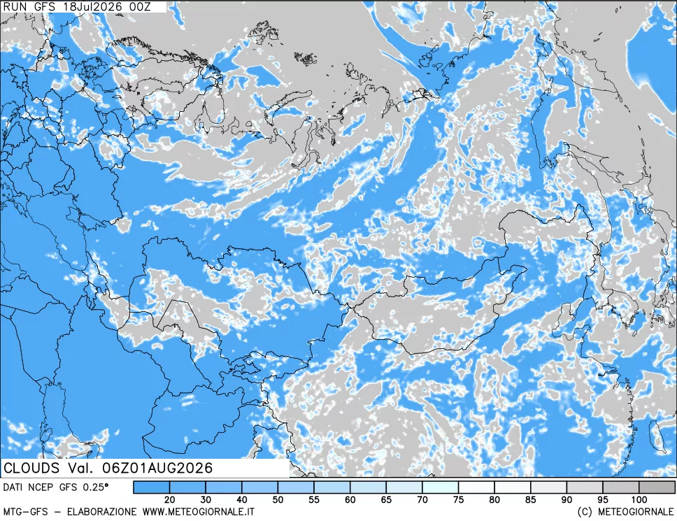 mappa Nuvolosità totale