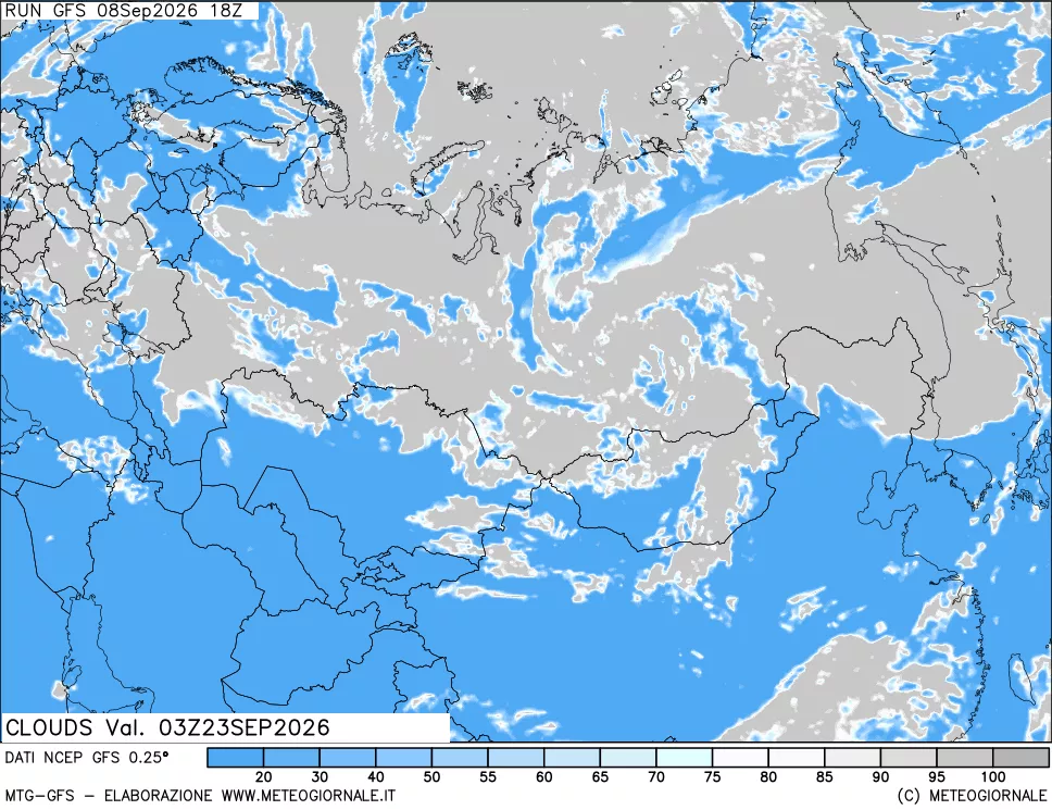 mappa Nuvolosità totale