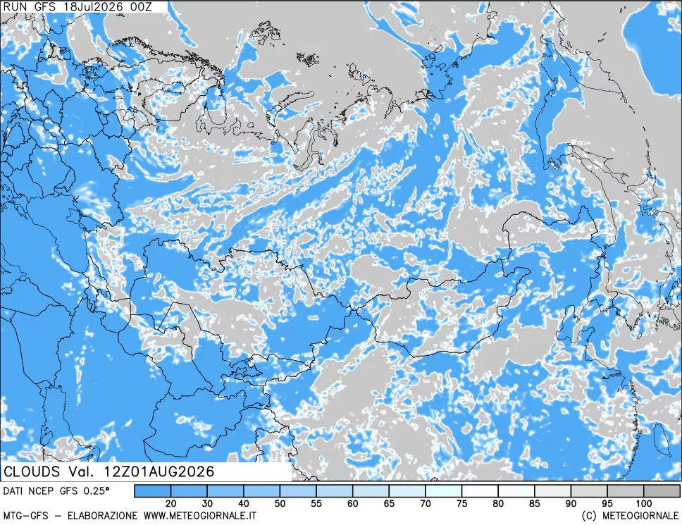 mappa Nuvolosità totale