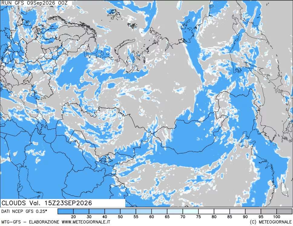 mappa Nuvolosità totale