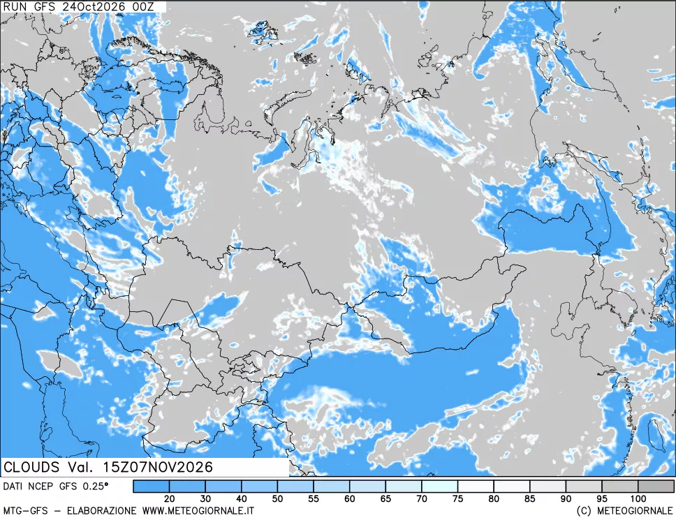 mappa Nuvolosità totale