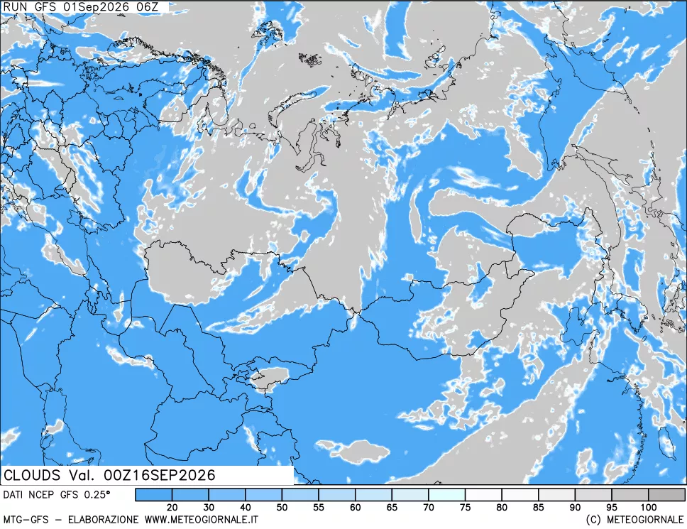 mappa Nuvolosità totale