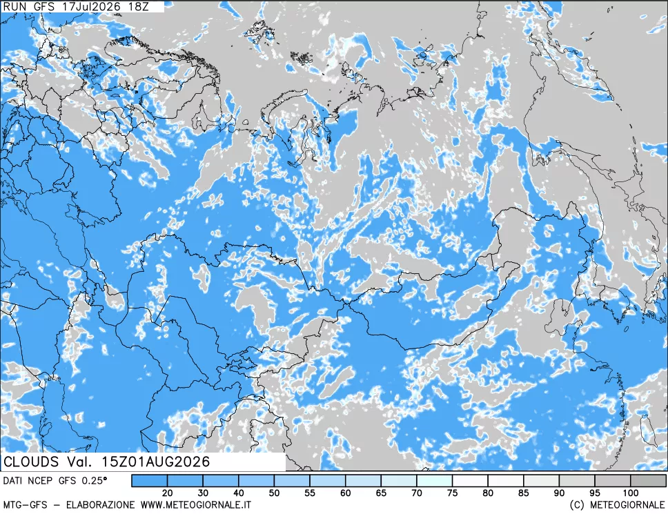 mappa Nuvolosità totale