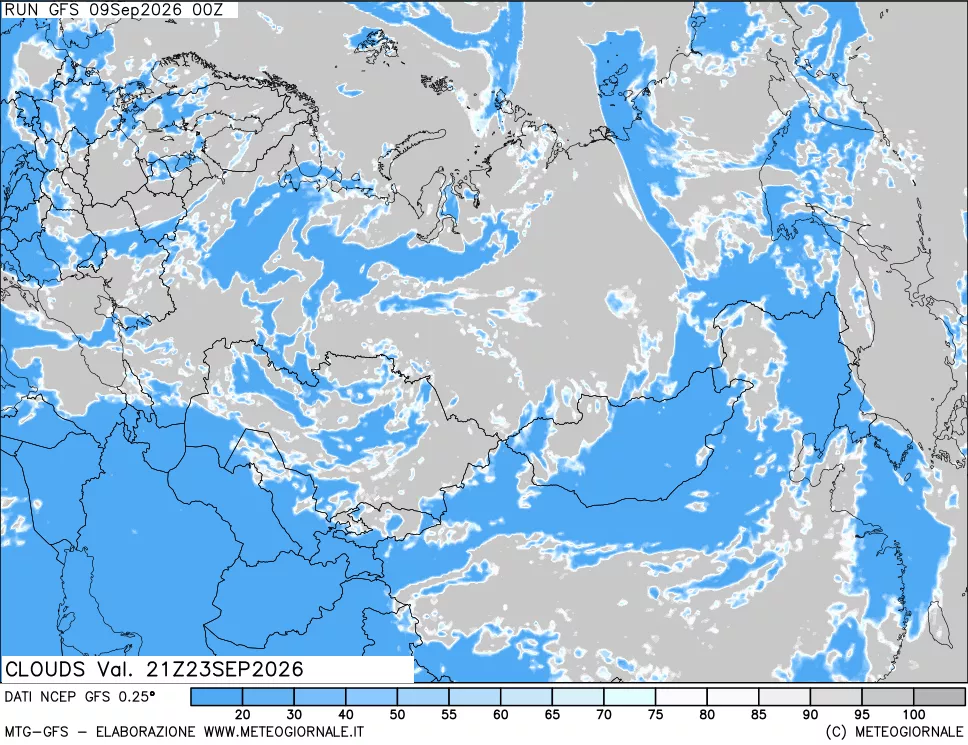 mappa Nuvolosità totale