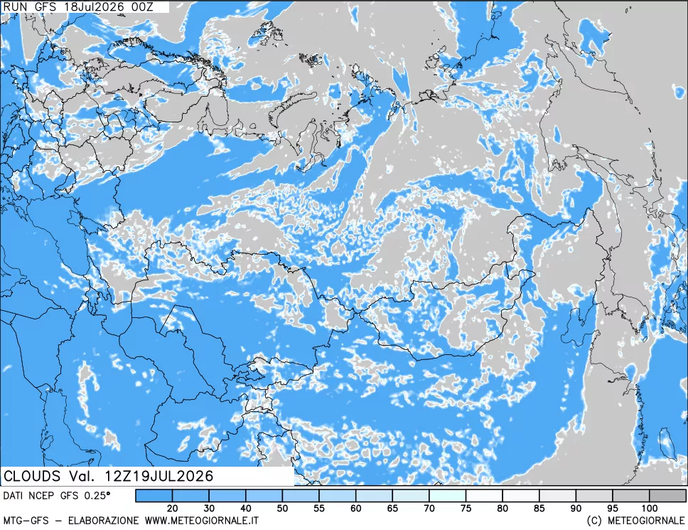 mappa Nuvolosità totale