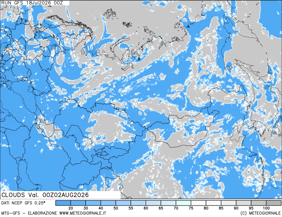 mappa Nuvolosità totale