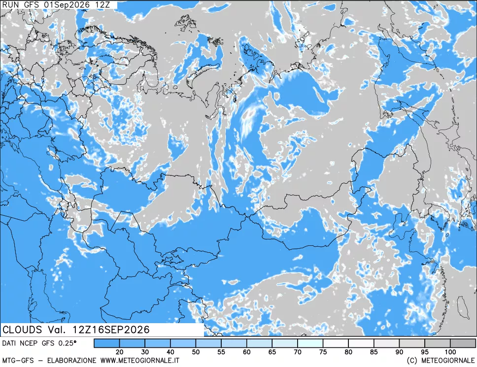 mappa Nuvolosità totale