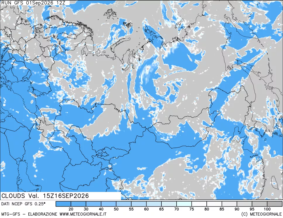 mappa Nuvolosità totale