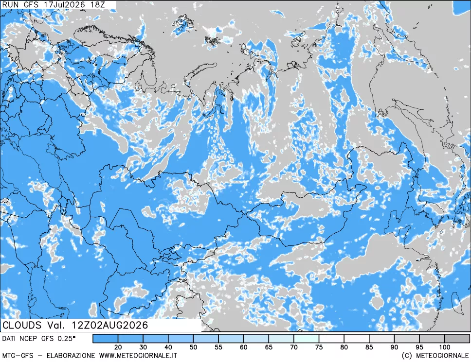 mappa Nuvolosità totale