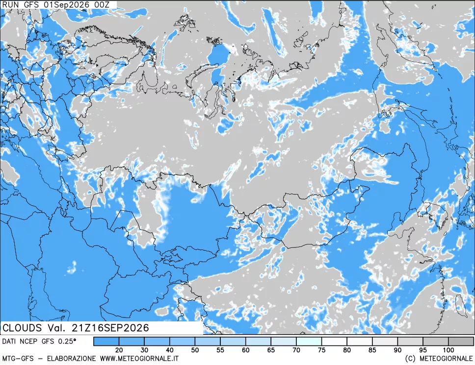 mappa Nuvolosità totale
