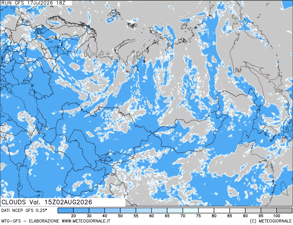 mappa Nuvolosità totale