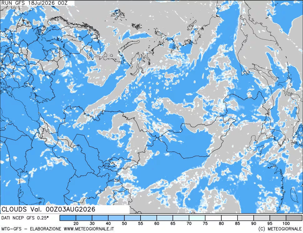 mappa Nuvolosità totale