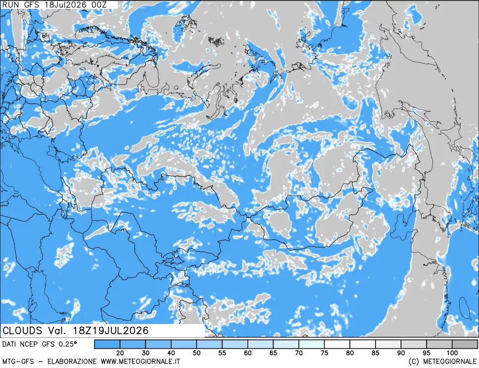 mappa Nuvolosità totale
