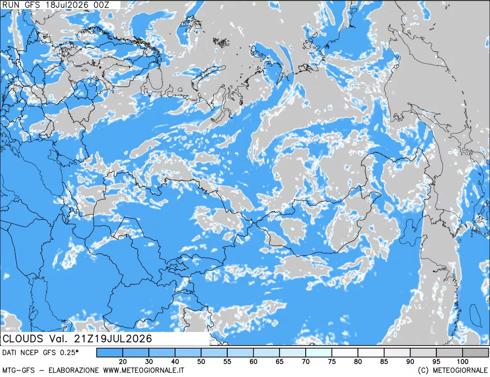 mappa Nuvolosità totale