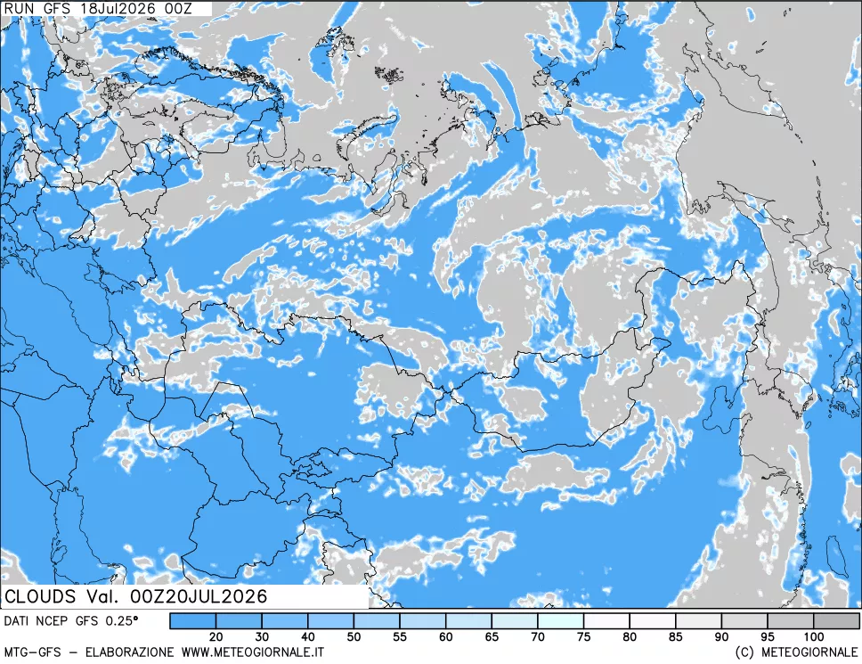 mappa Nuvolosità totale