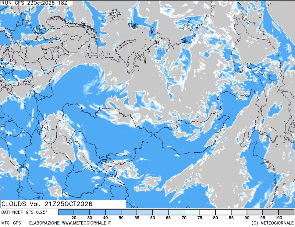 mappa Nuvolosità totale