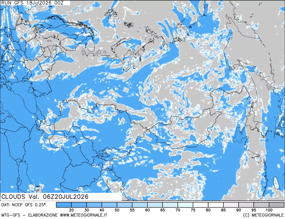 mappa Nuvolosità totale