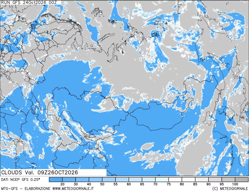 mappa Nuvolosità totale
