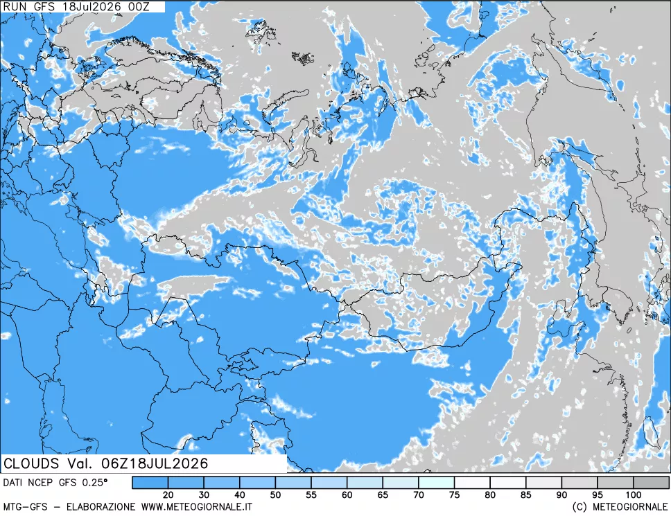 mappa Nuvolosità totale
