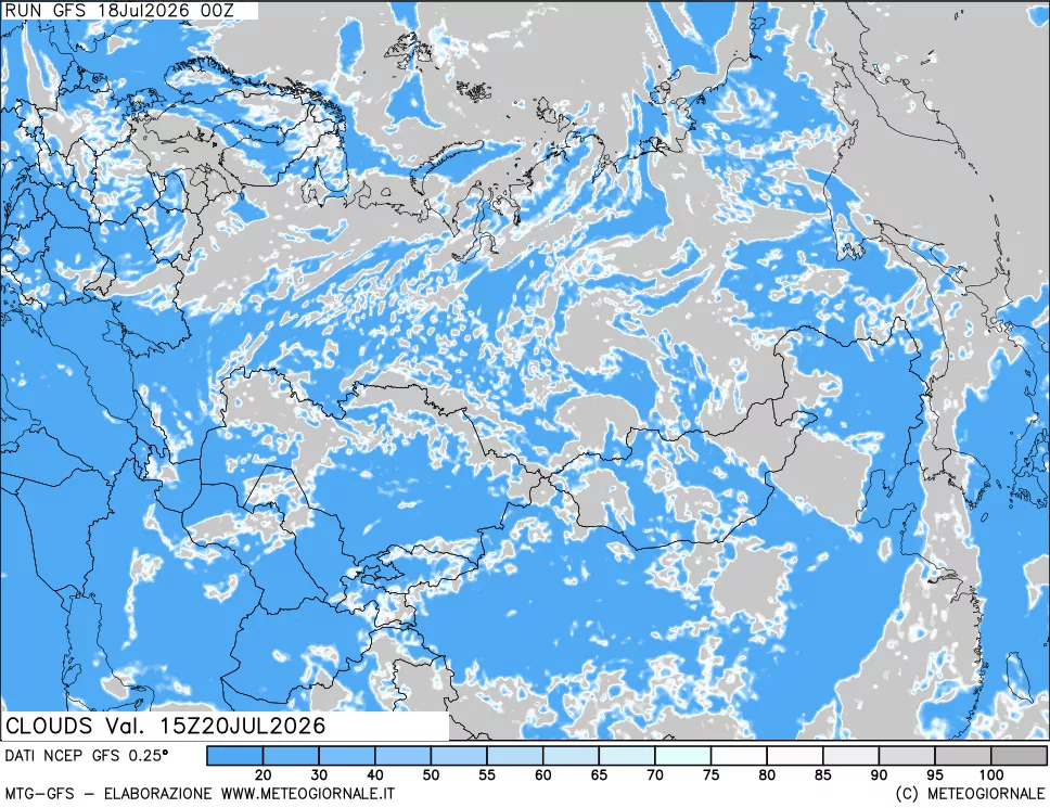 mappa Nuvolosità totale