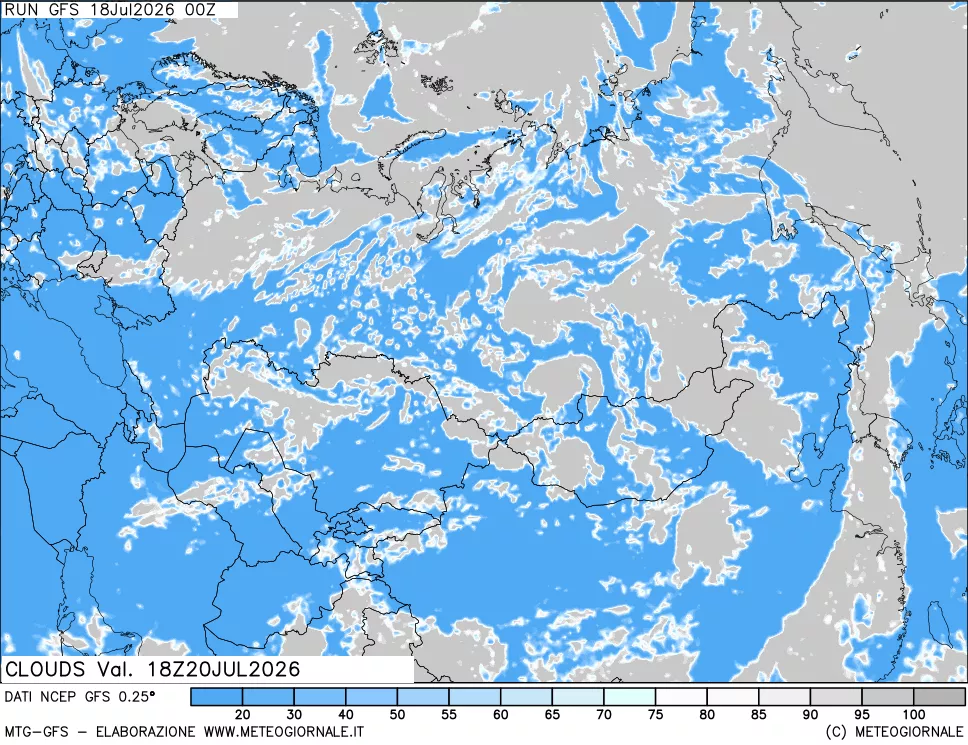 mappa Nuvolosità totale