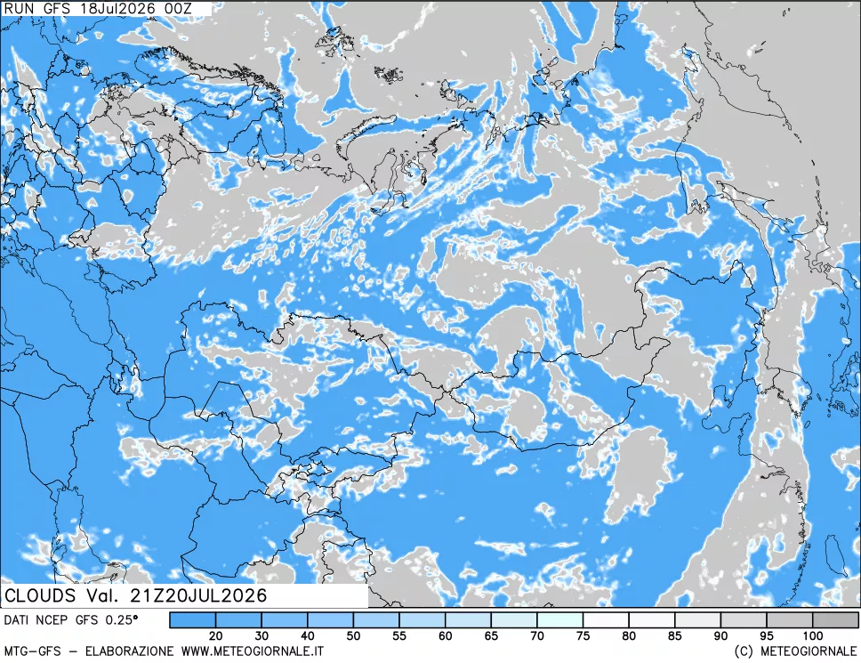mappa Nuvolosità totale