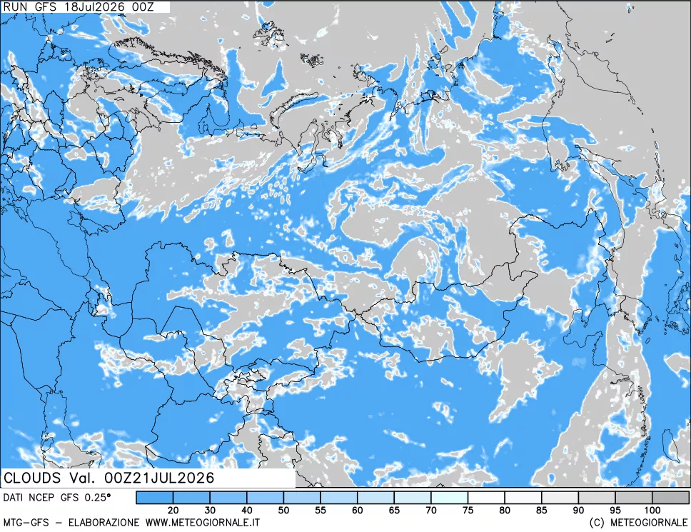 mappa Nuvolosità totale