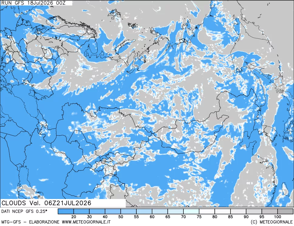 mappa Nuvolosità totale