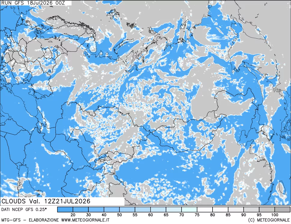 mappa Nuvolosità totale