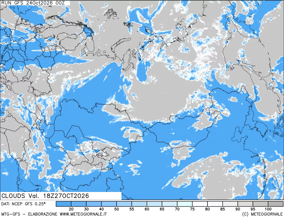 mappa Nuvolosità totale