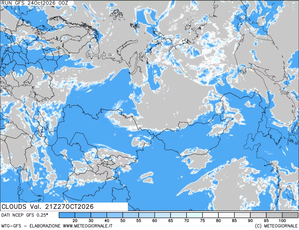 mappa Nuvolosità totale