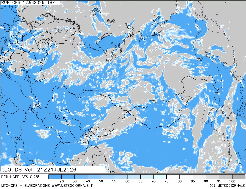 mappa Nuvolosità totale