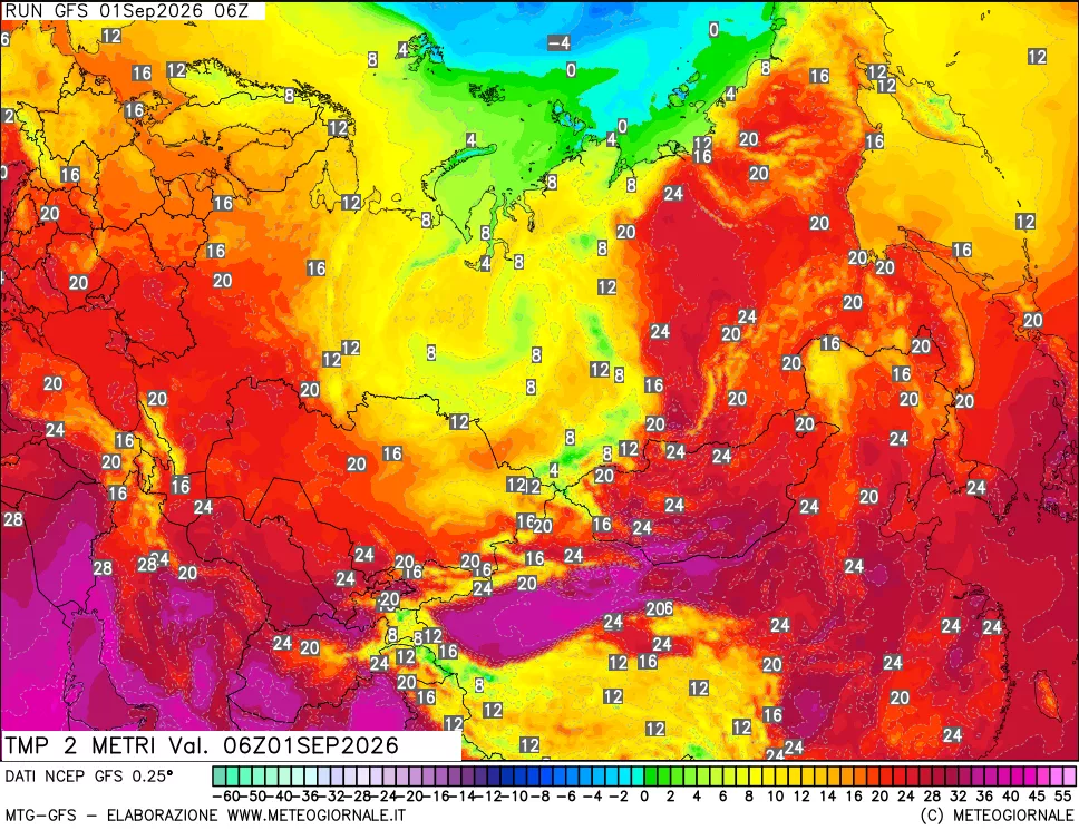 mappa Temp 2 metri