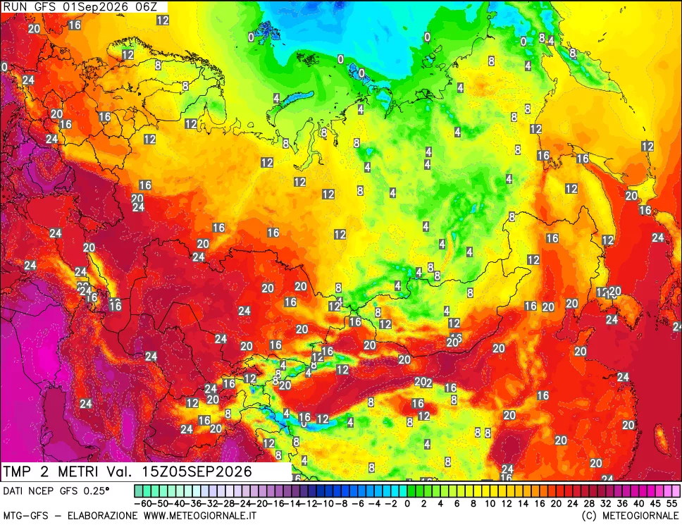 mappa Temp 2 metri