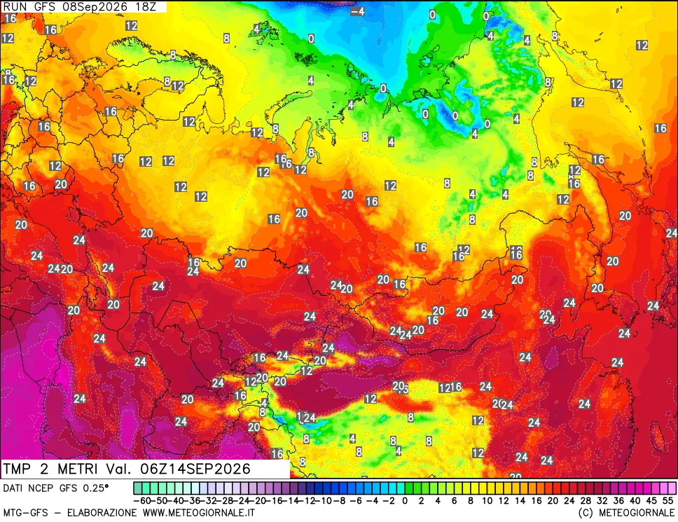 mappa Temp 2 metri