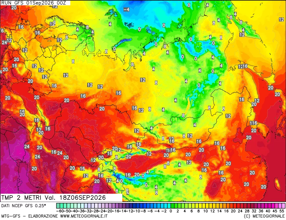 mappa Temp 2 metri