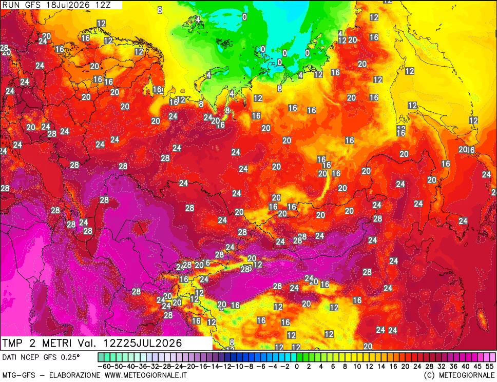 mappa Temp 2 metri