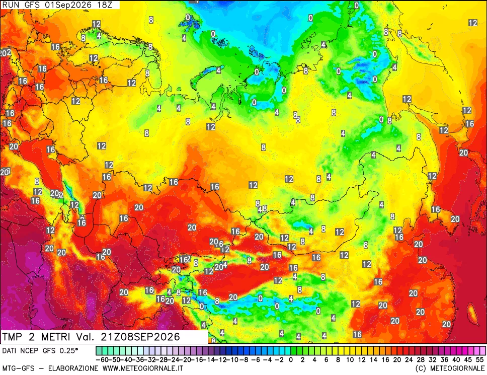 mappa Temp 2 metri