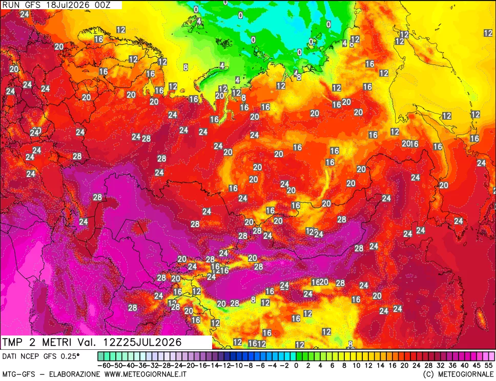 mappa Temp 2 metri