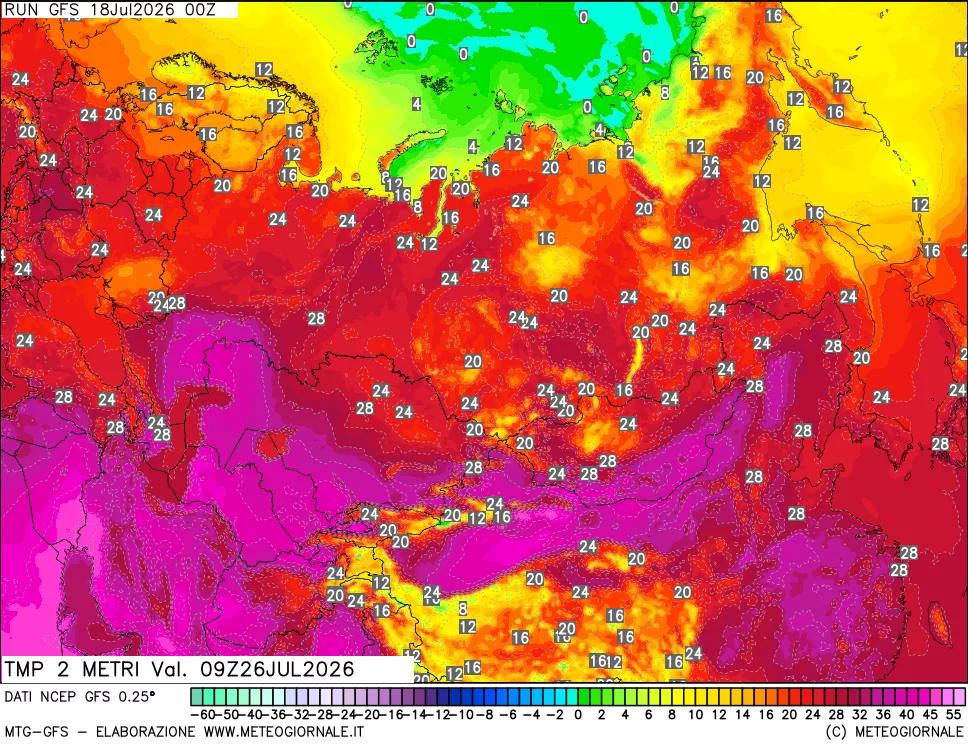 mappa Temp 2 metri