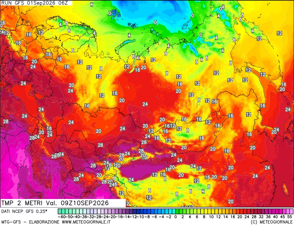 mappa Temp 2 metri